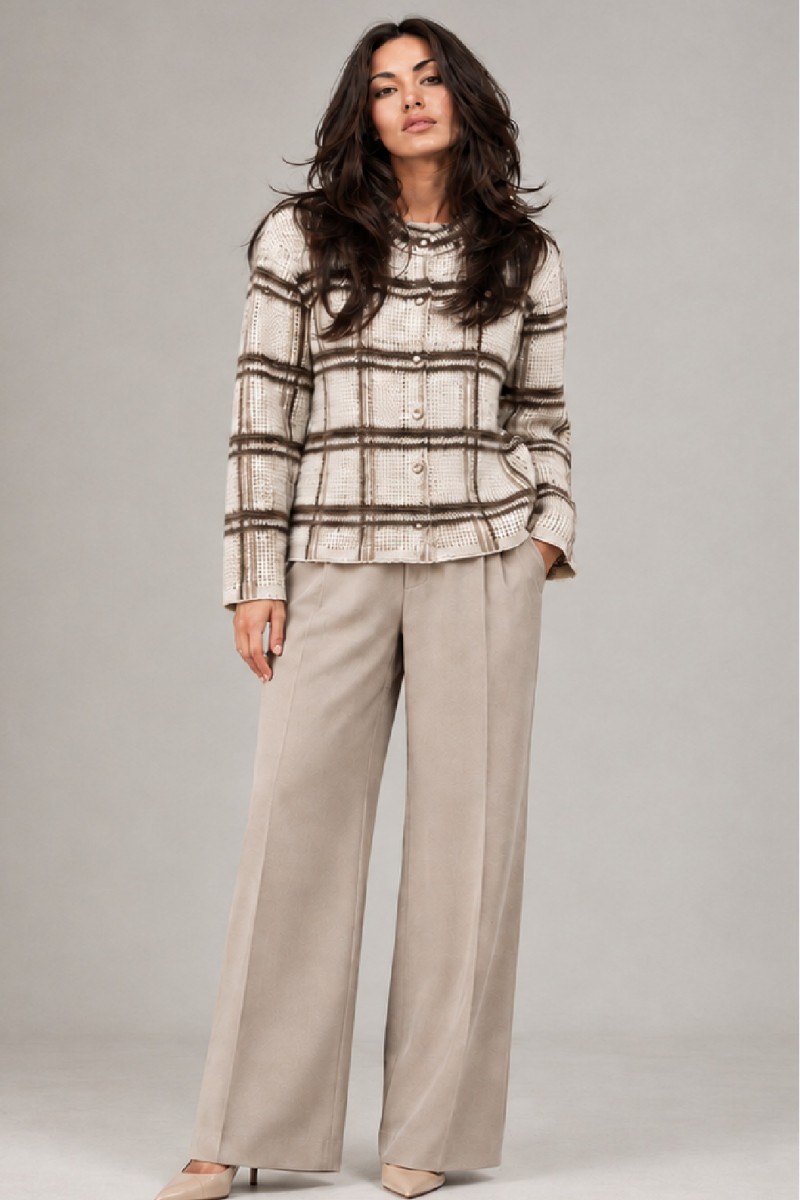MANDARIN COLLAR CARDIGAN
