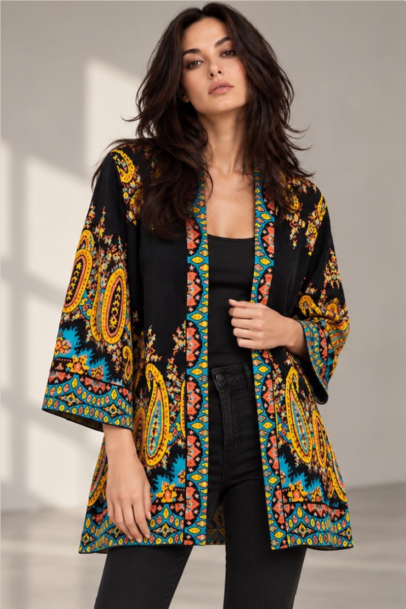 OPEN FRONT SHRUG
