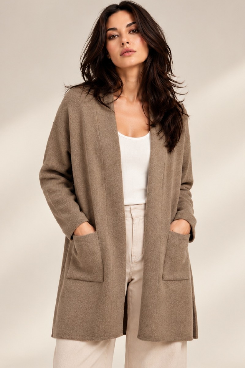 KNITTED OPEN SHRUG