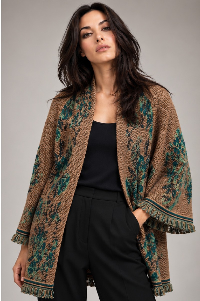 KNITTED OPEN SHRUG