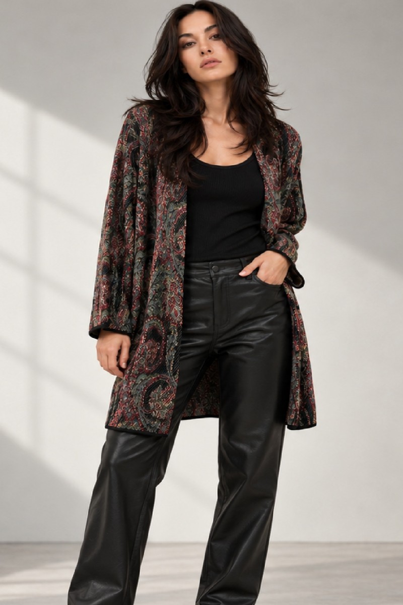 KNITTED OPEN SHRUG