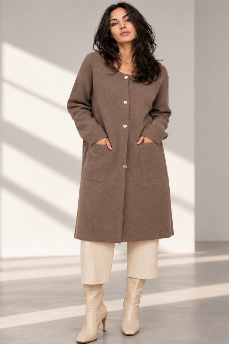 KNITTED LONG CARDIGAN