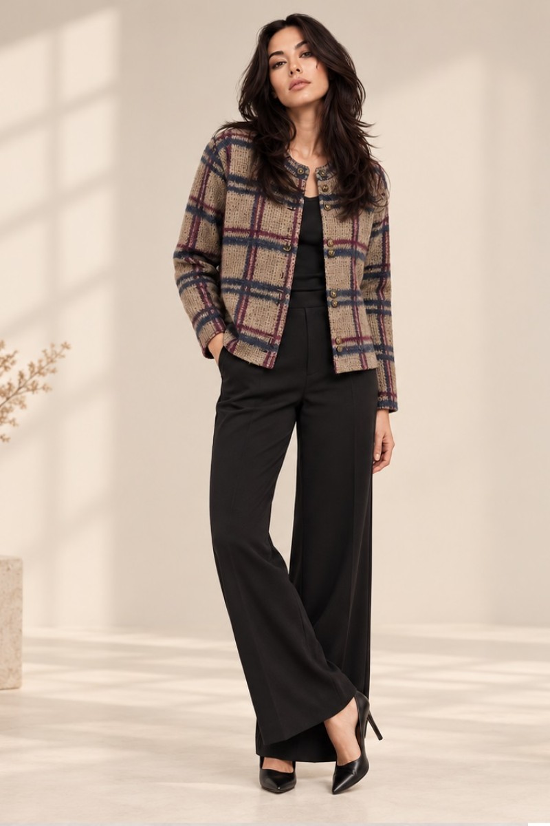 MANDARIAN KNITTED CARDIGAN