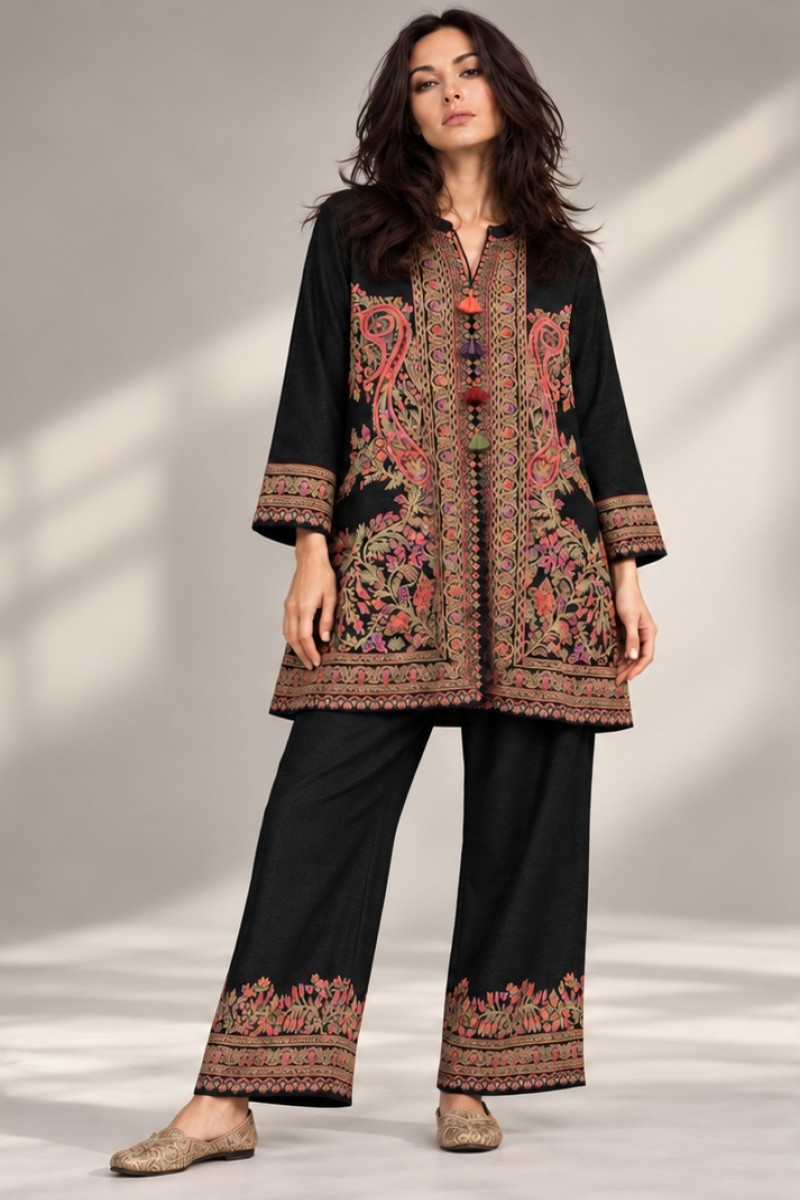 KNITTED JACQUARD CO-ORD SET