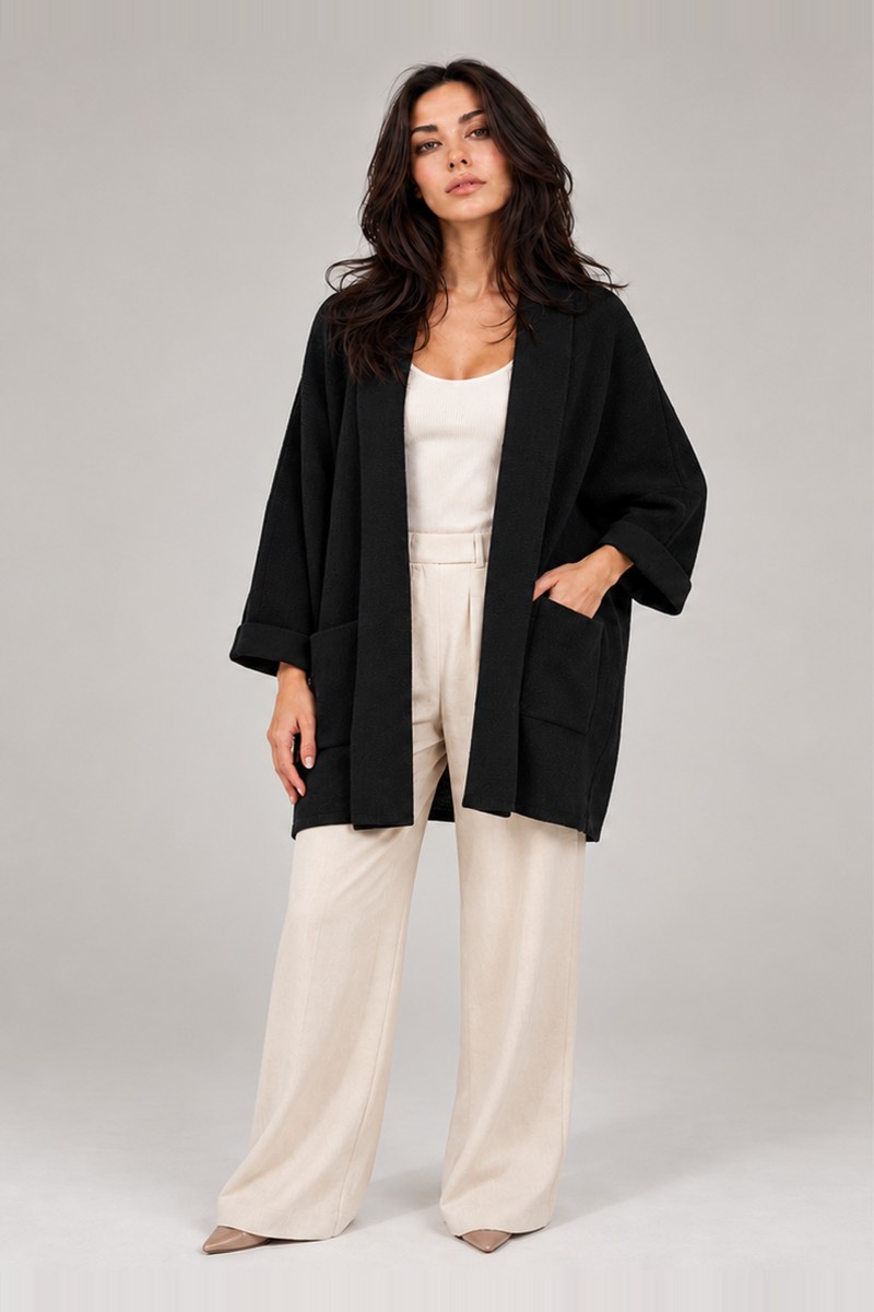 KNITTED OPEN SHRUG
