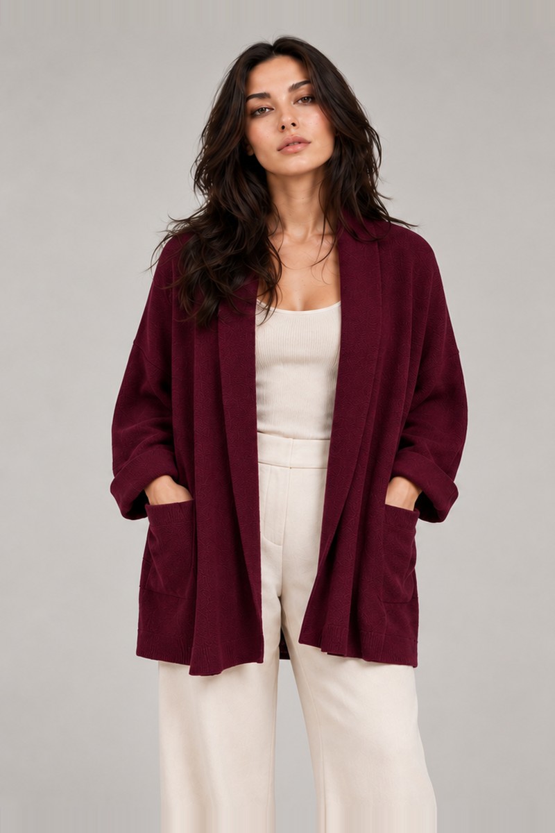 KNITTED OPEN SHRUG