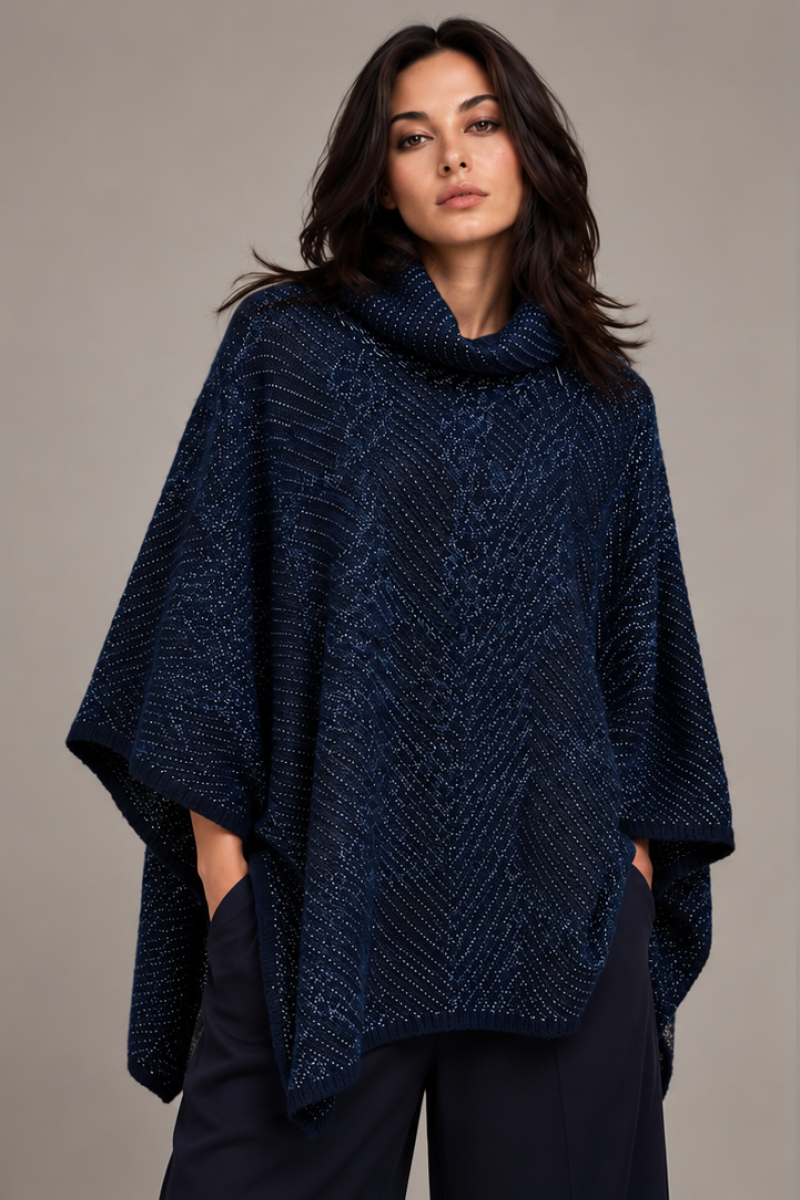 KNITTED PONCHO