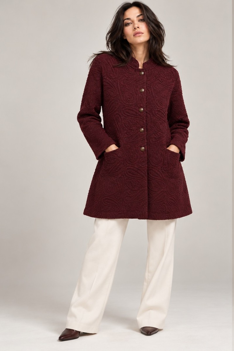 JACQUARD LONG COAT