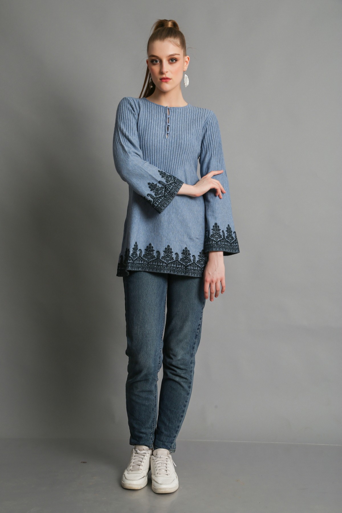 Denim Tops Tunics - Buy Denim Tops Tunics online in India