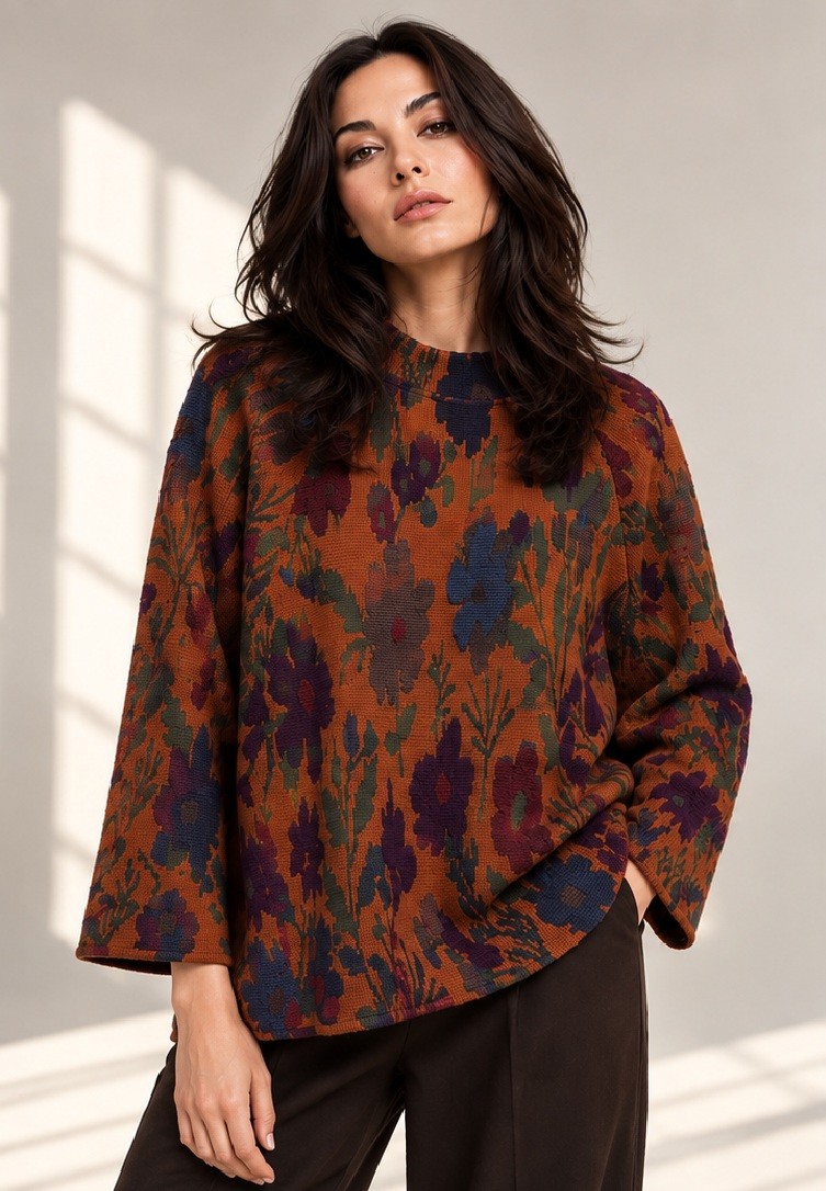 FLORAL KNIT TOP