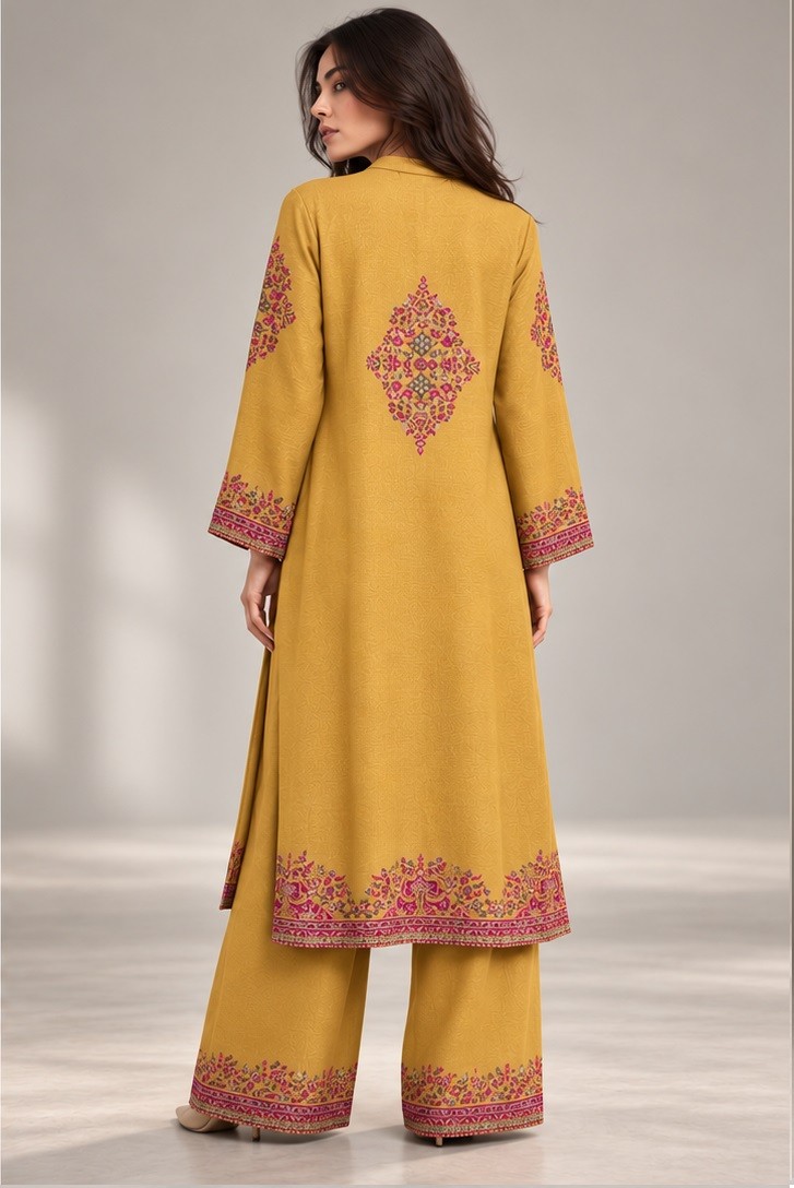 KNITTED EMBROIDERED CO-ORD SET