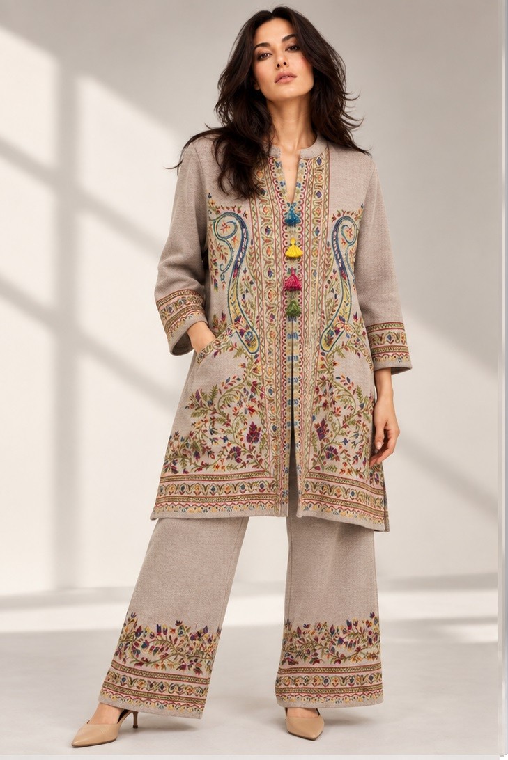 KNITTED JACQUARD CO-ORD SET