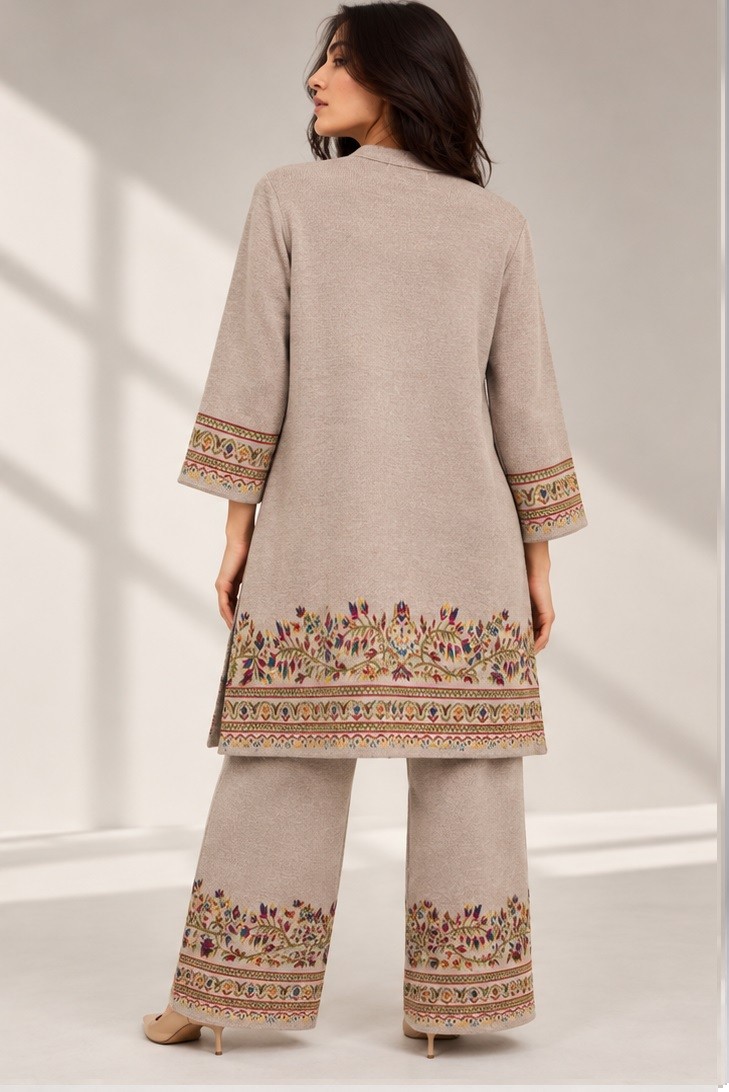 KNITTED JACQUARD CO-ORD SET