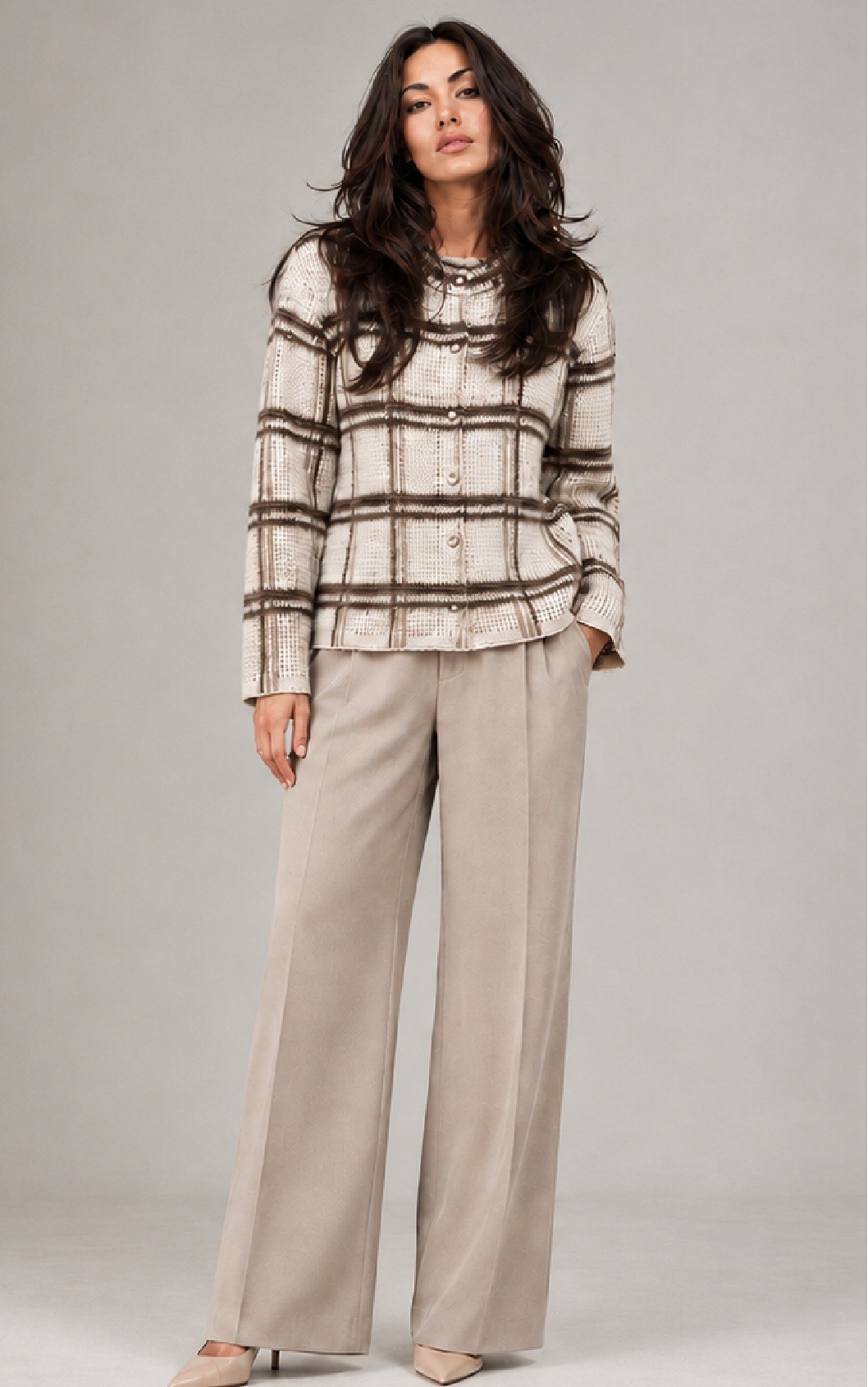 MANDARIN COLLAR CARDIGAN