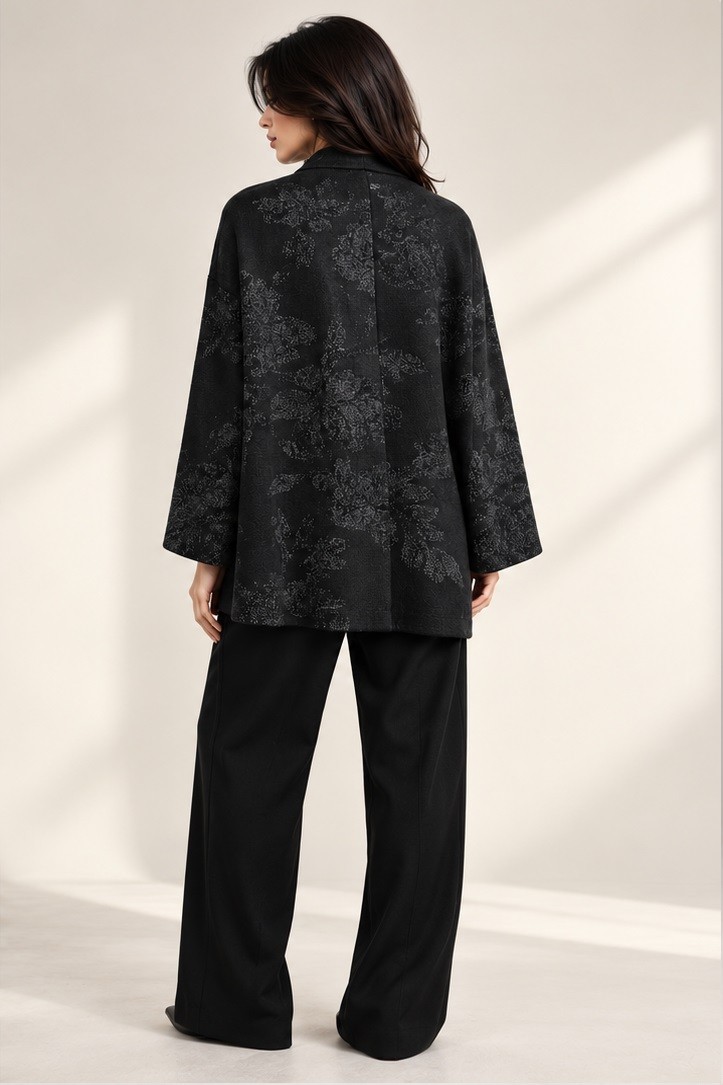 KNITTED FLAIR COAT
