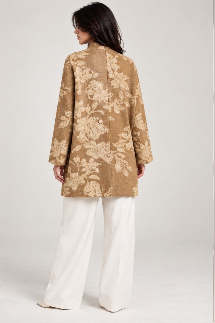 KNITTED FLAIR COAT