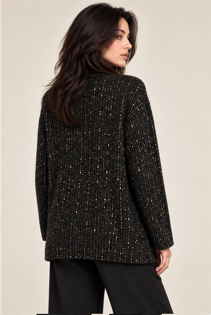 SEQUIN KNITTED  SHRUG