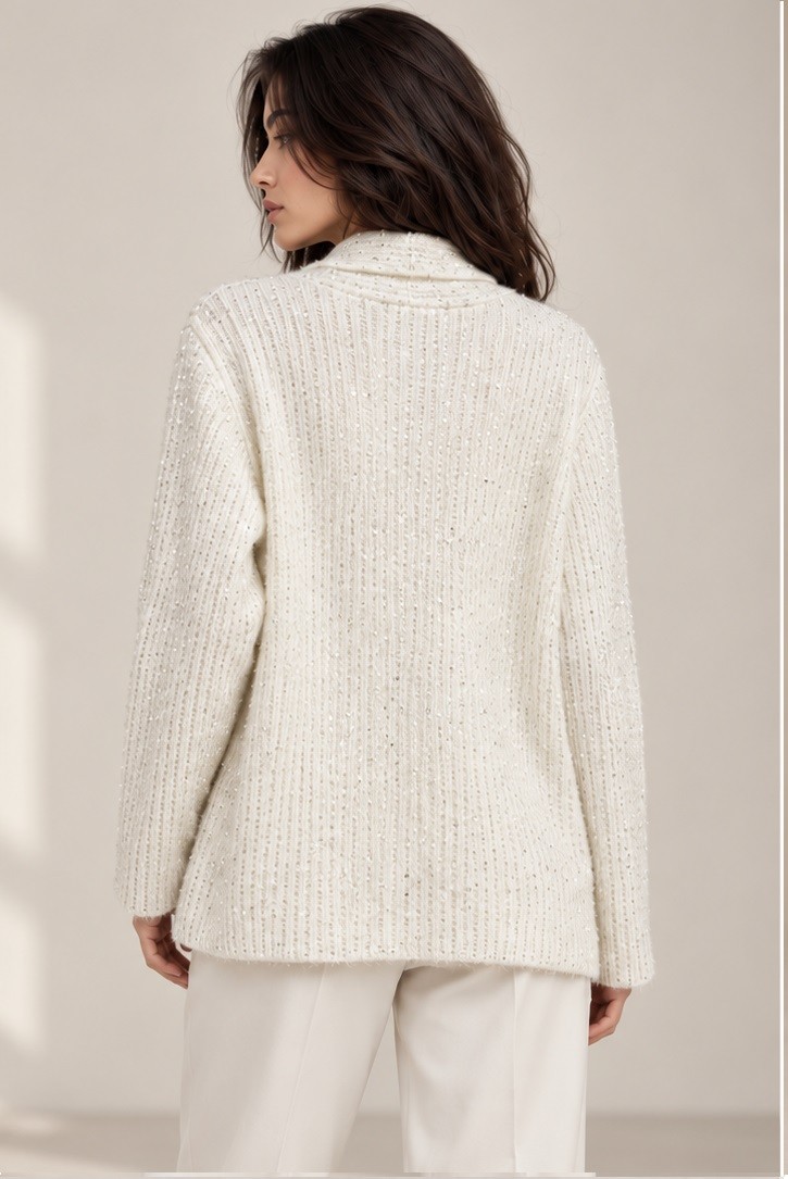 SEQUIN KNITTED  SHRUG