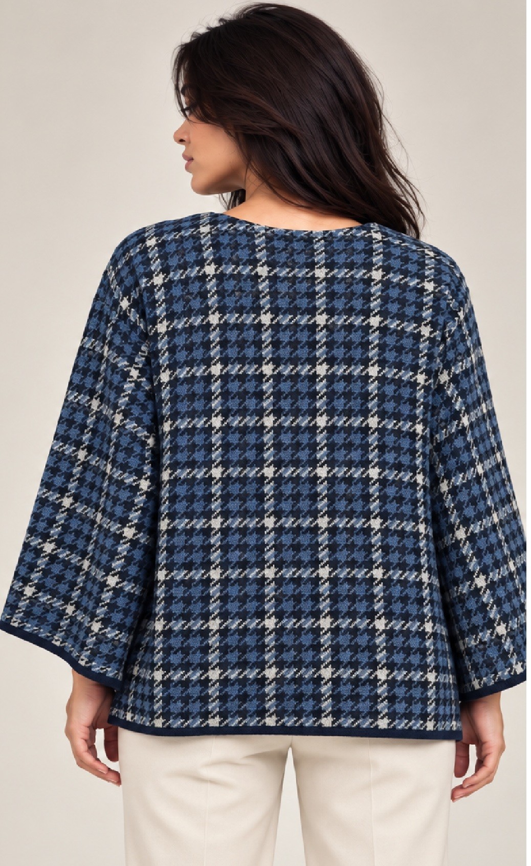 KNITTED CAPE CARDIGAN