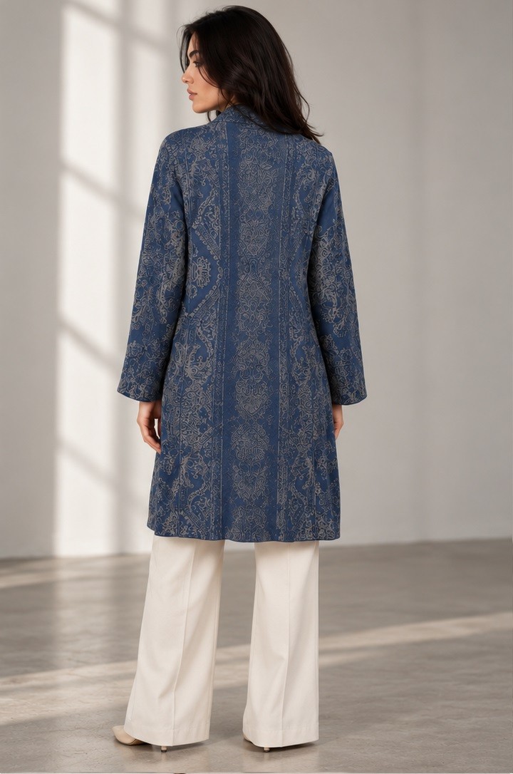 KNITTED JACQUARD SHRUG