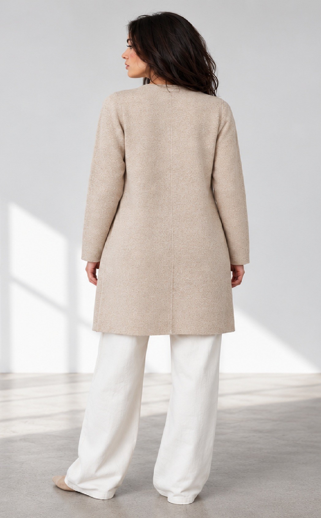 KNITTED LONG CARDIGAN