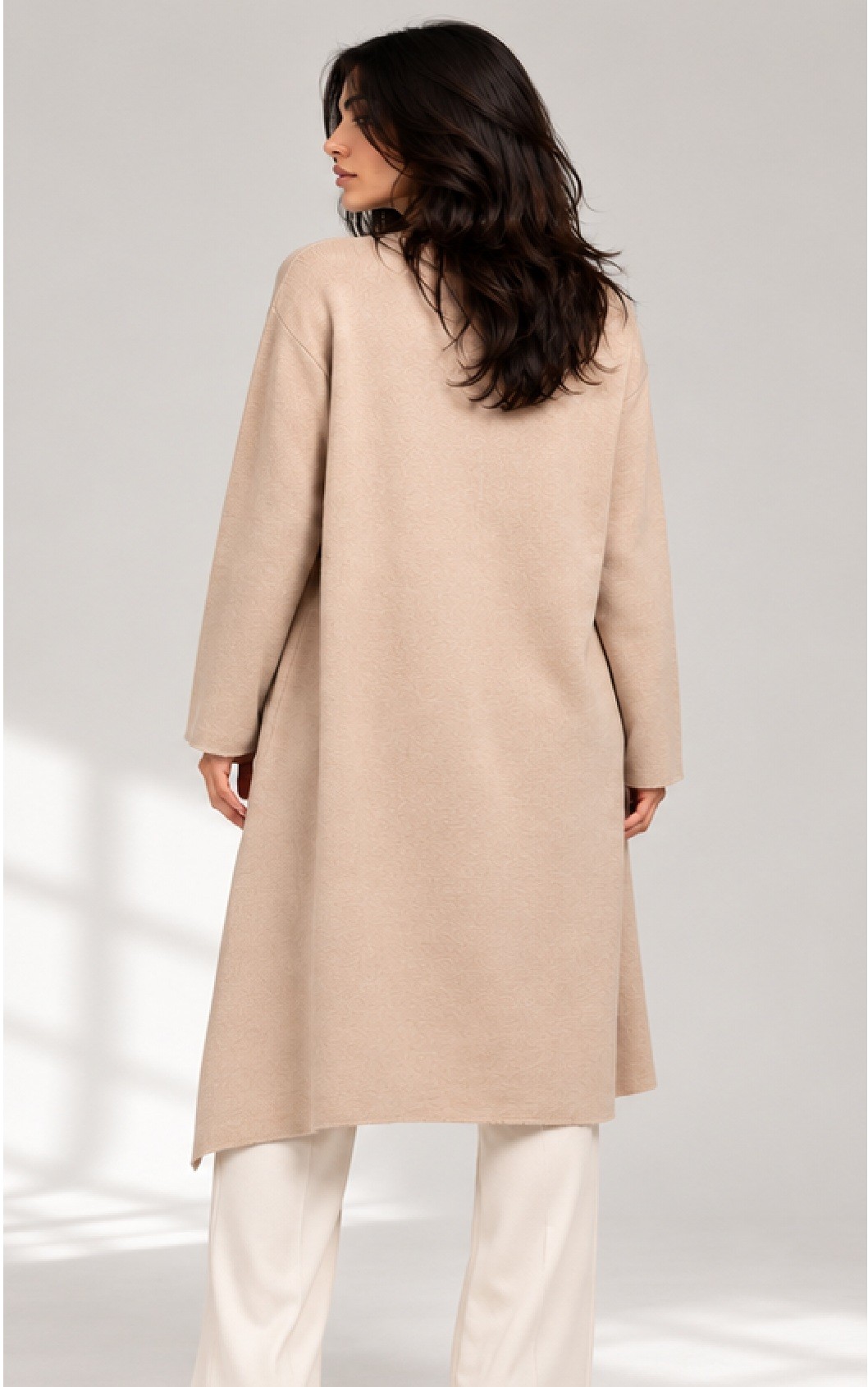 KNITTED LONG CARDIGAN