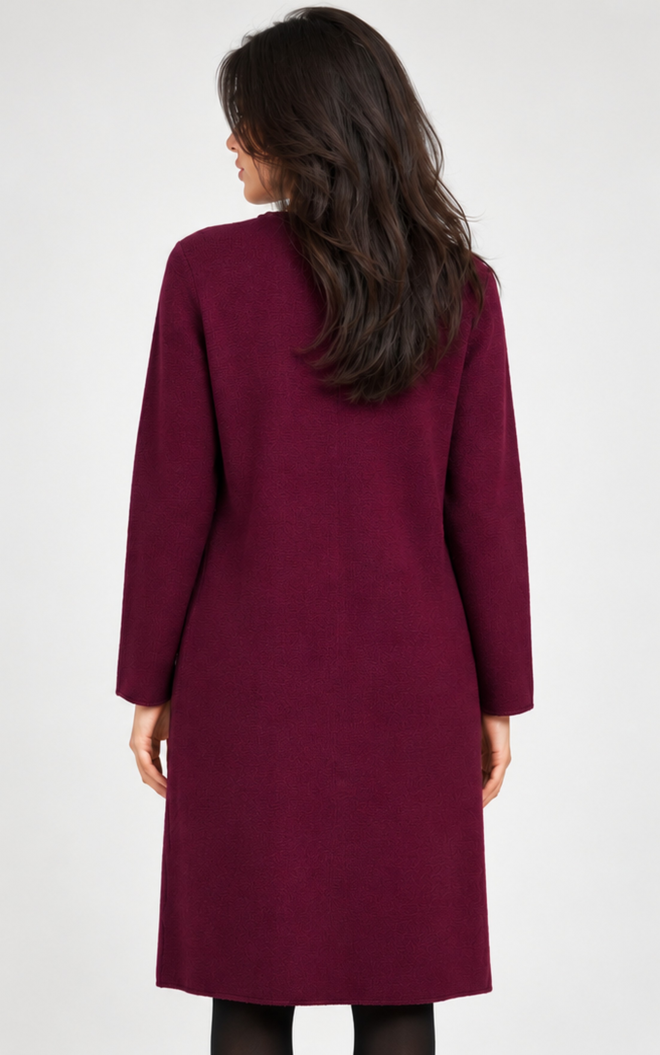 KNITTED LONG CARDIGAN