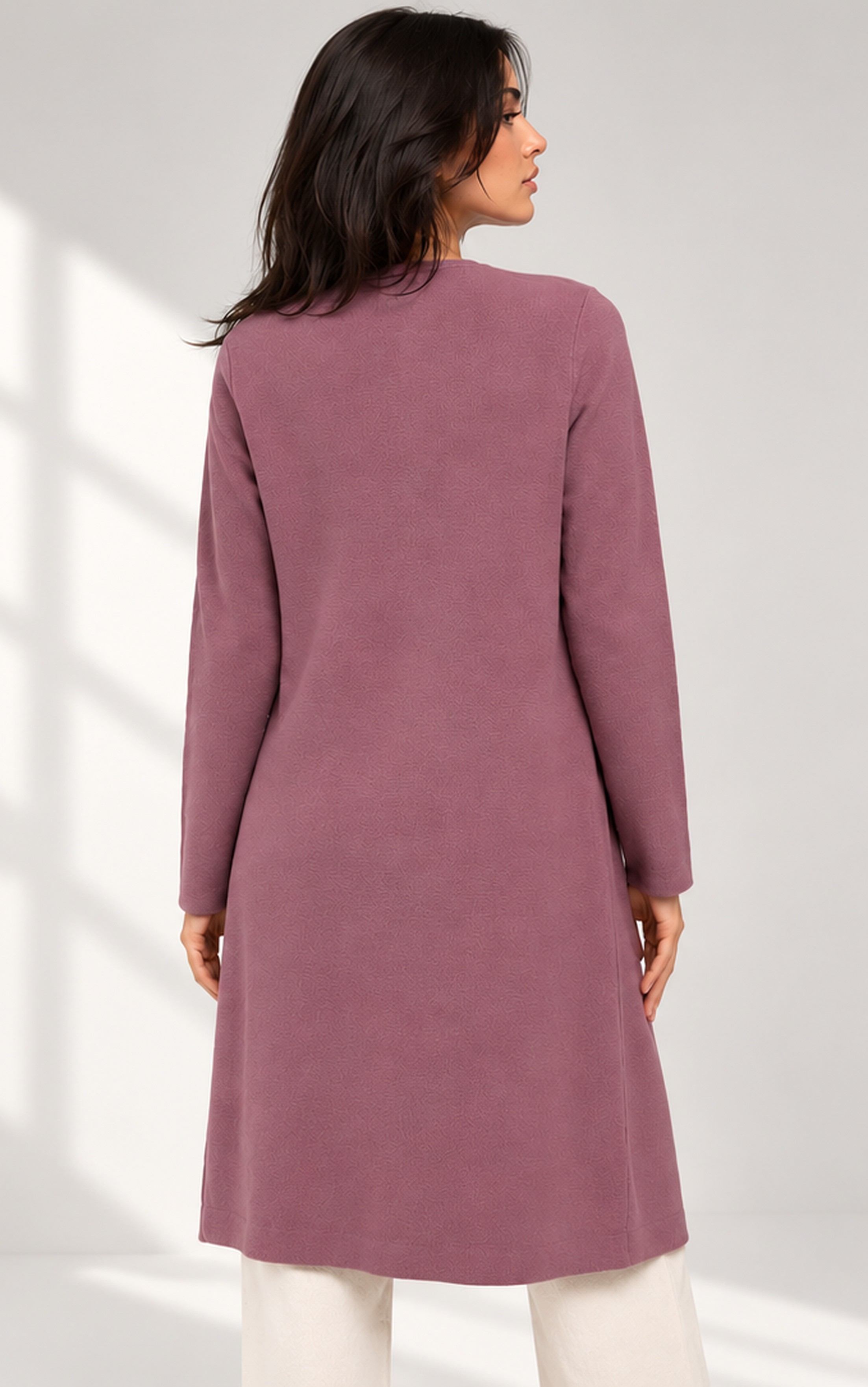 KNITTED LONG CARDIGAN