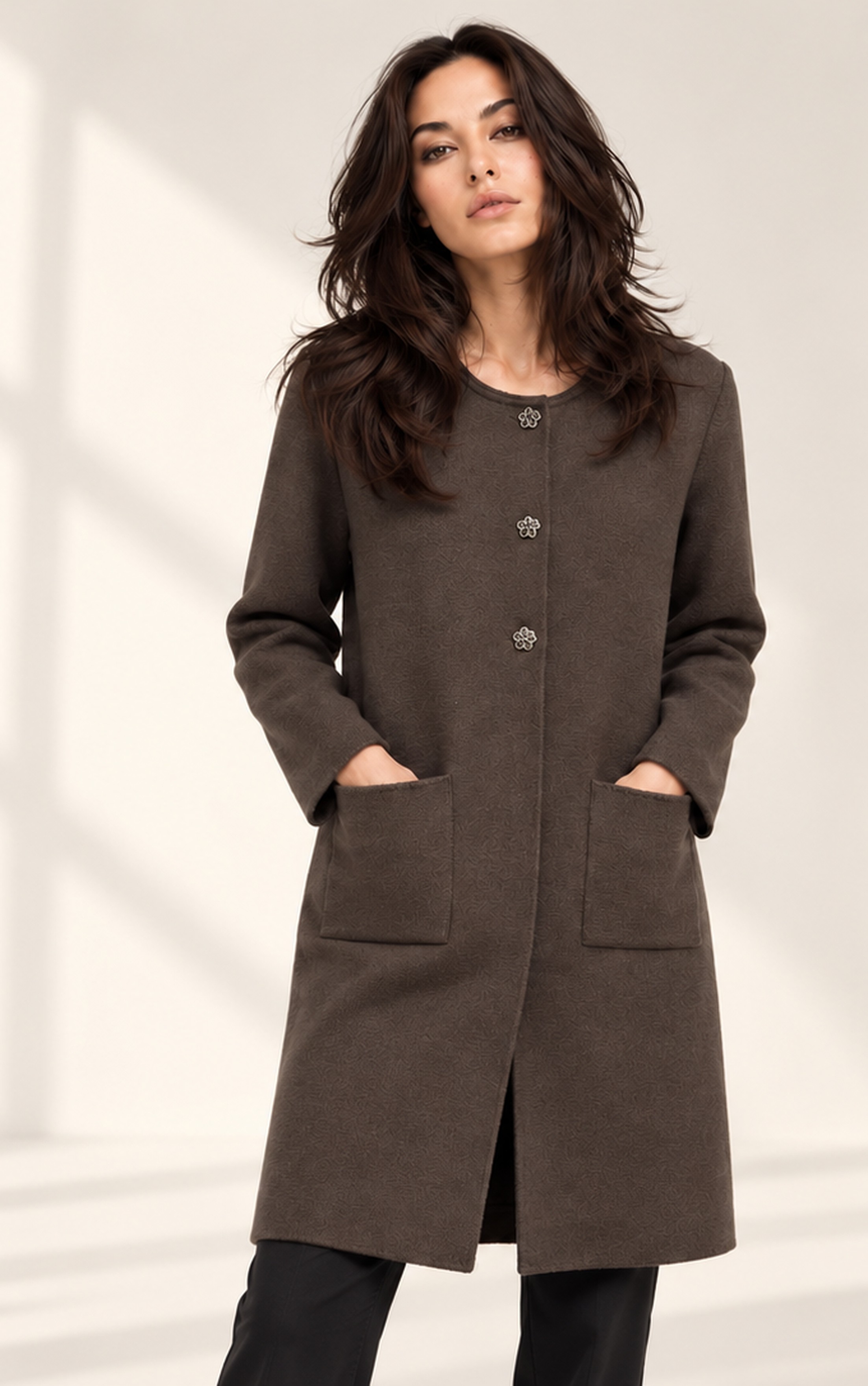 KNITTED LONG CARDIGAN