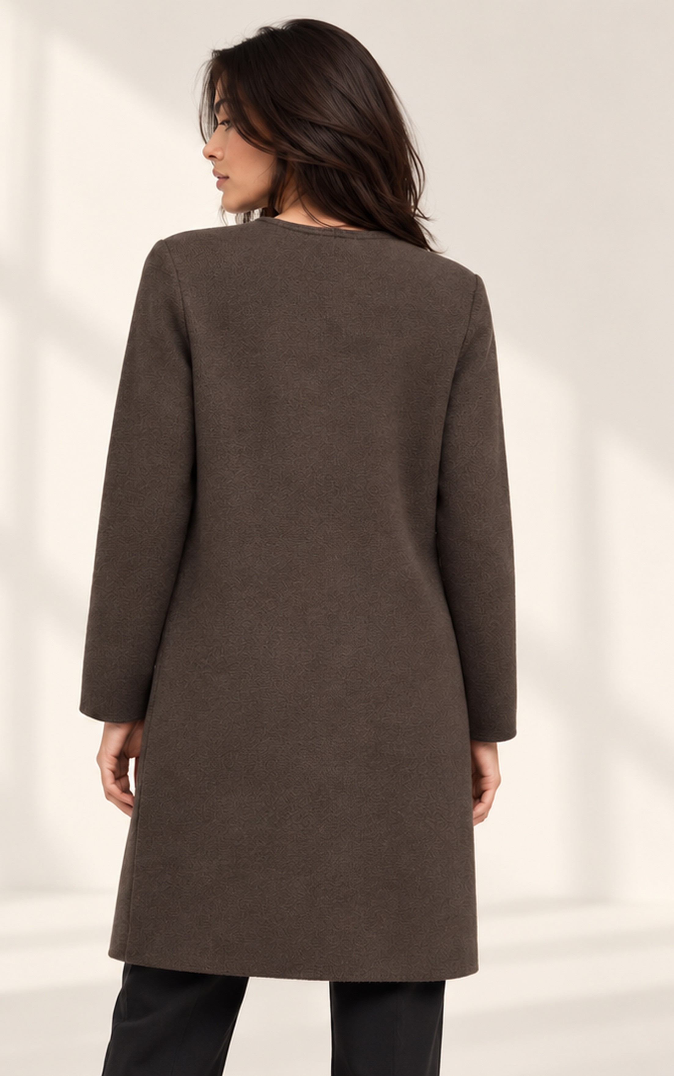 KNITTED LONG CARDIGAN