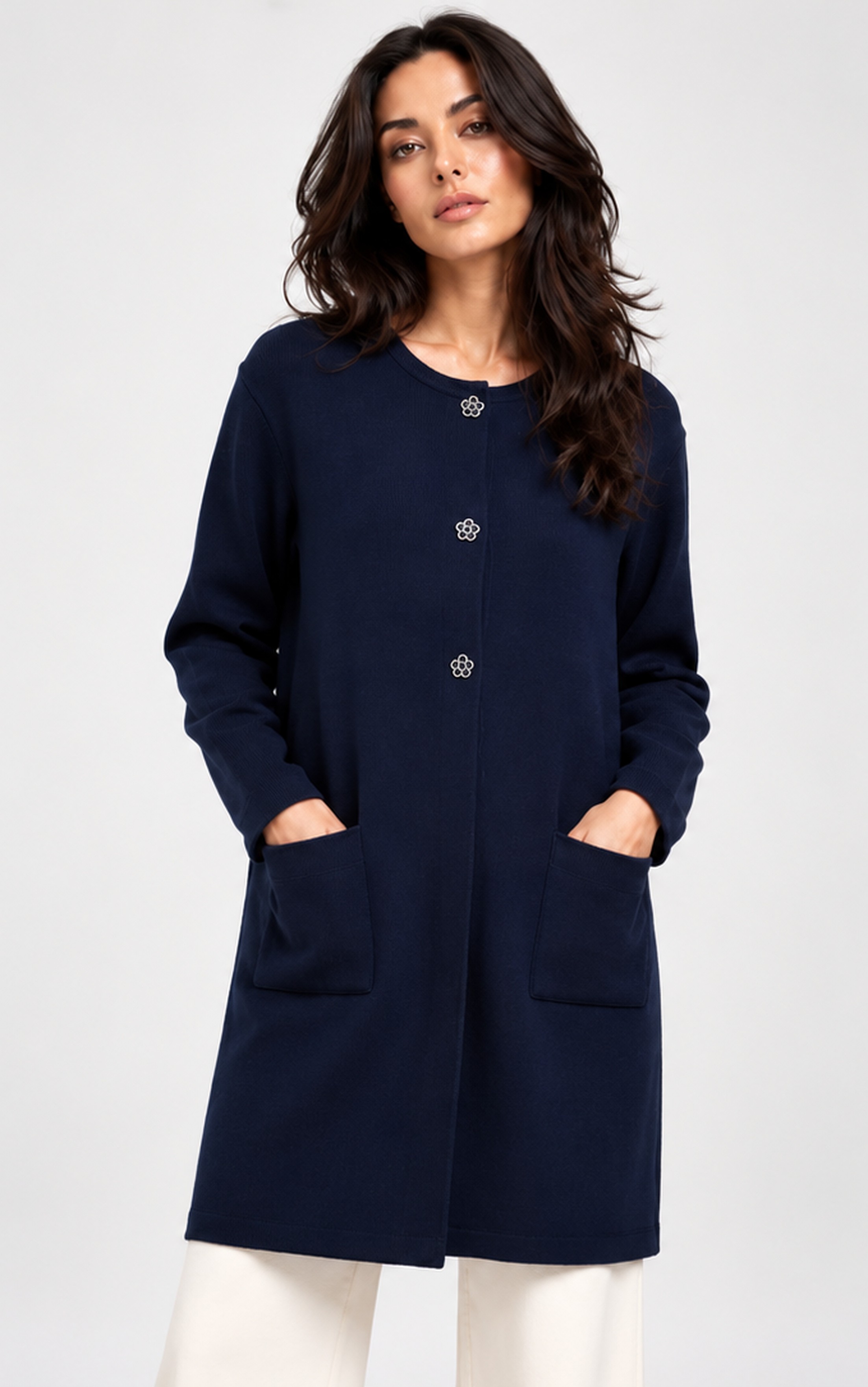 KNITTED LONG CARDIGAN