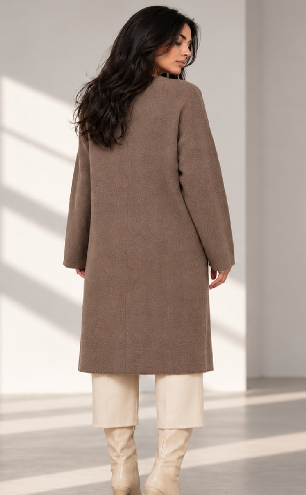 KNITTED LONG CARDIGAN
