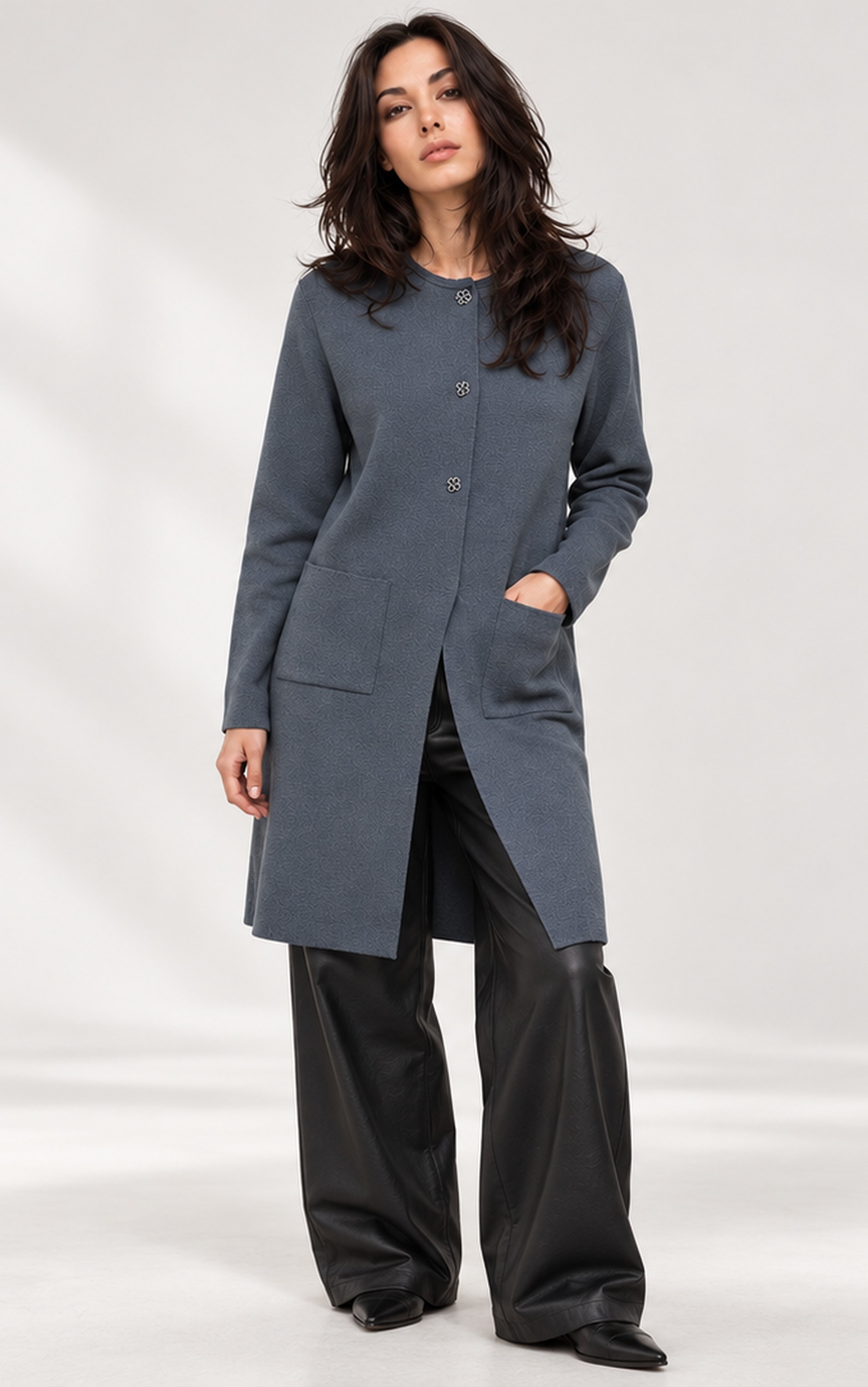 KNITTED LONG CARDIGAN