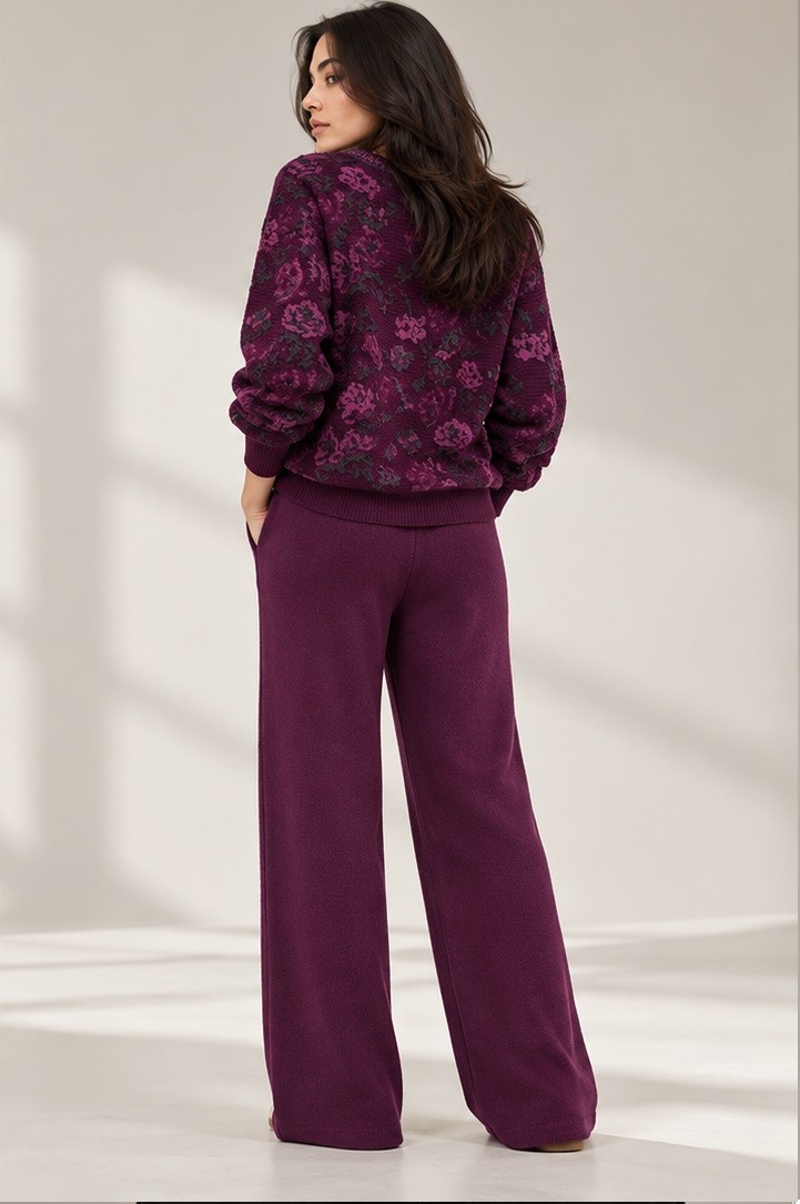 KNITTED JACQUARD CO ORD SET