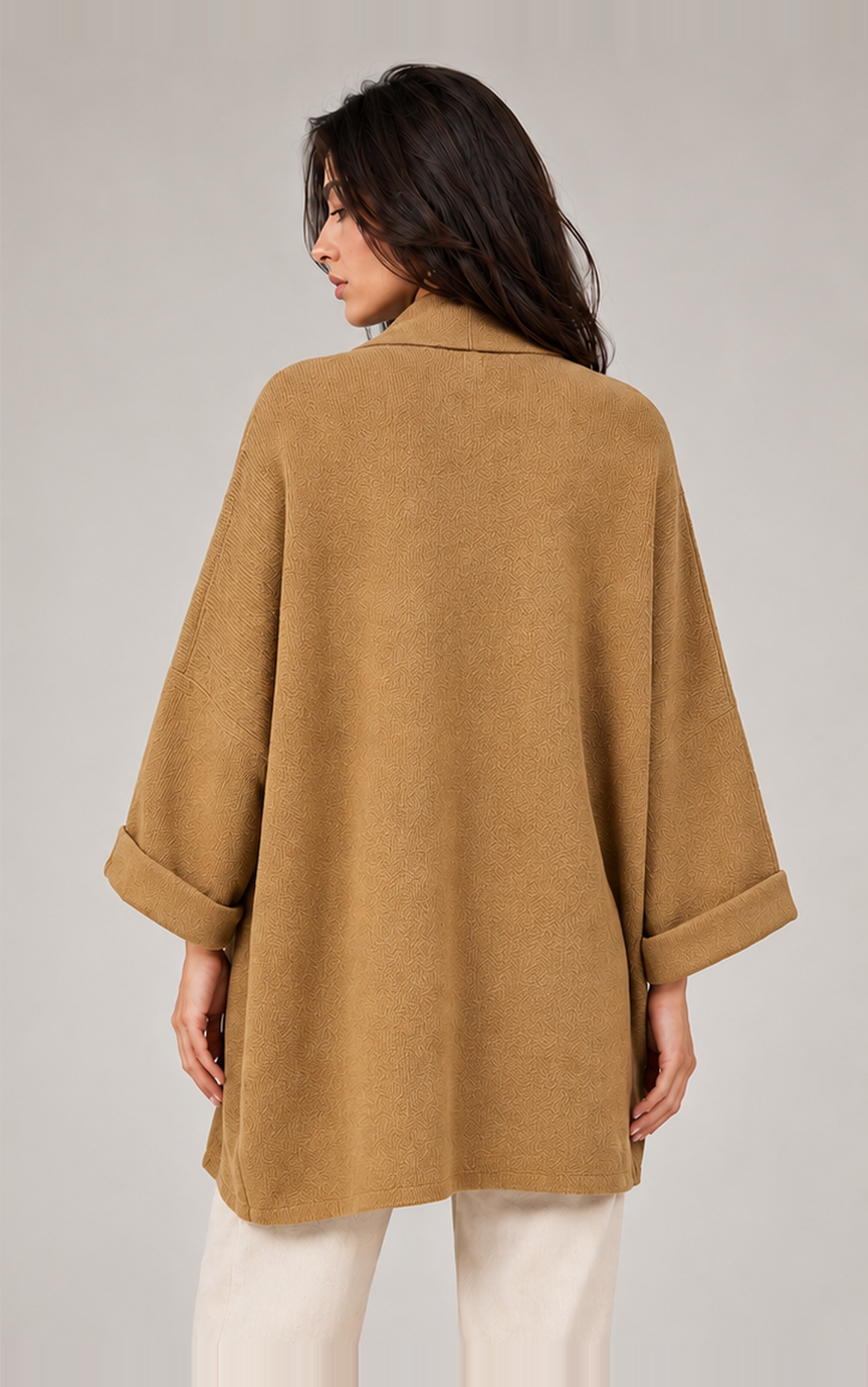 KNITTED OPEN SHRUG