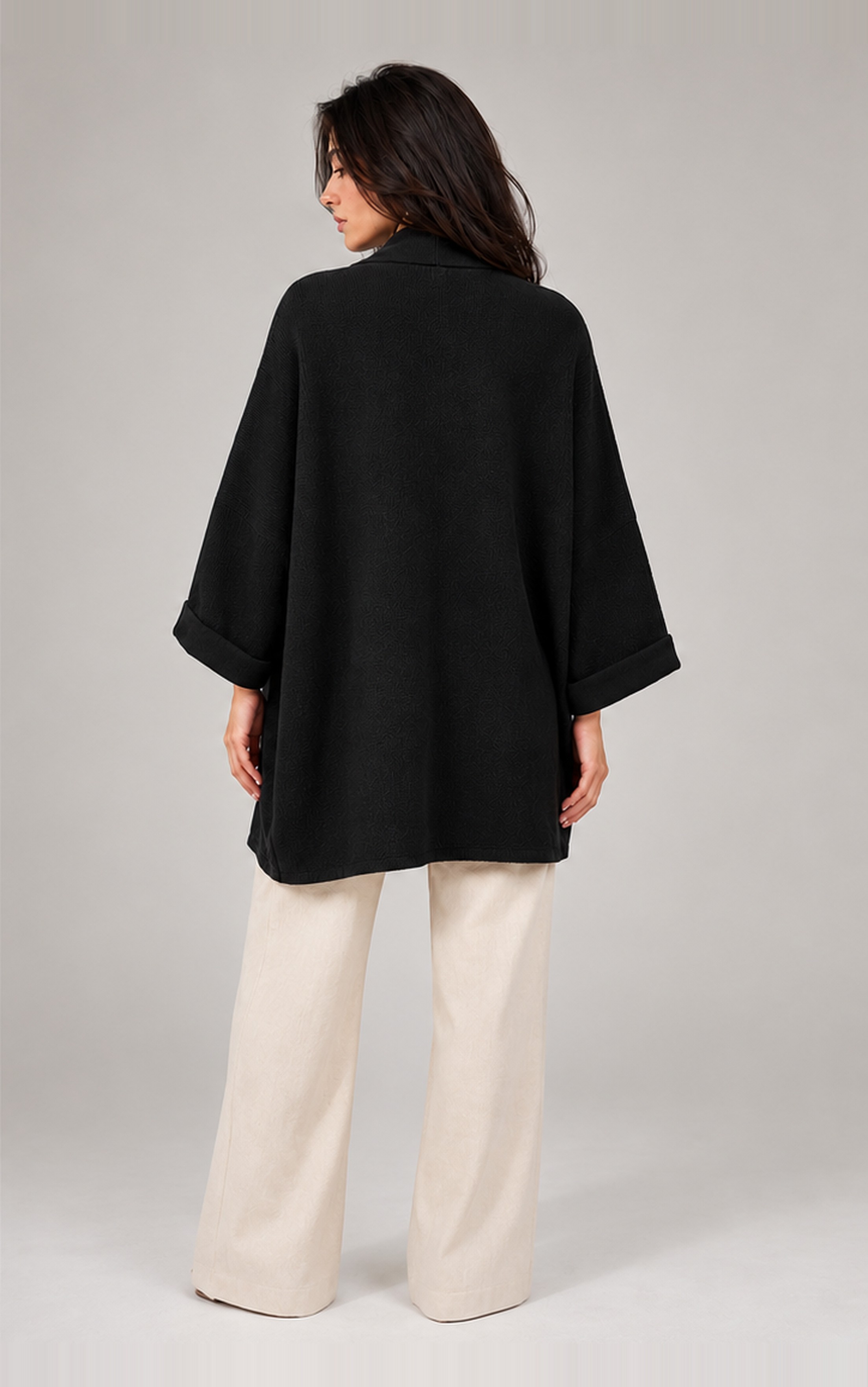 KNITTED OPEN SHRUG