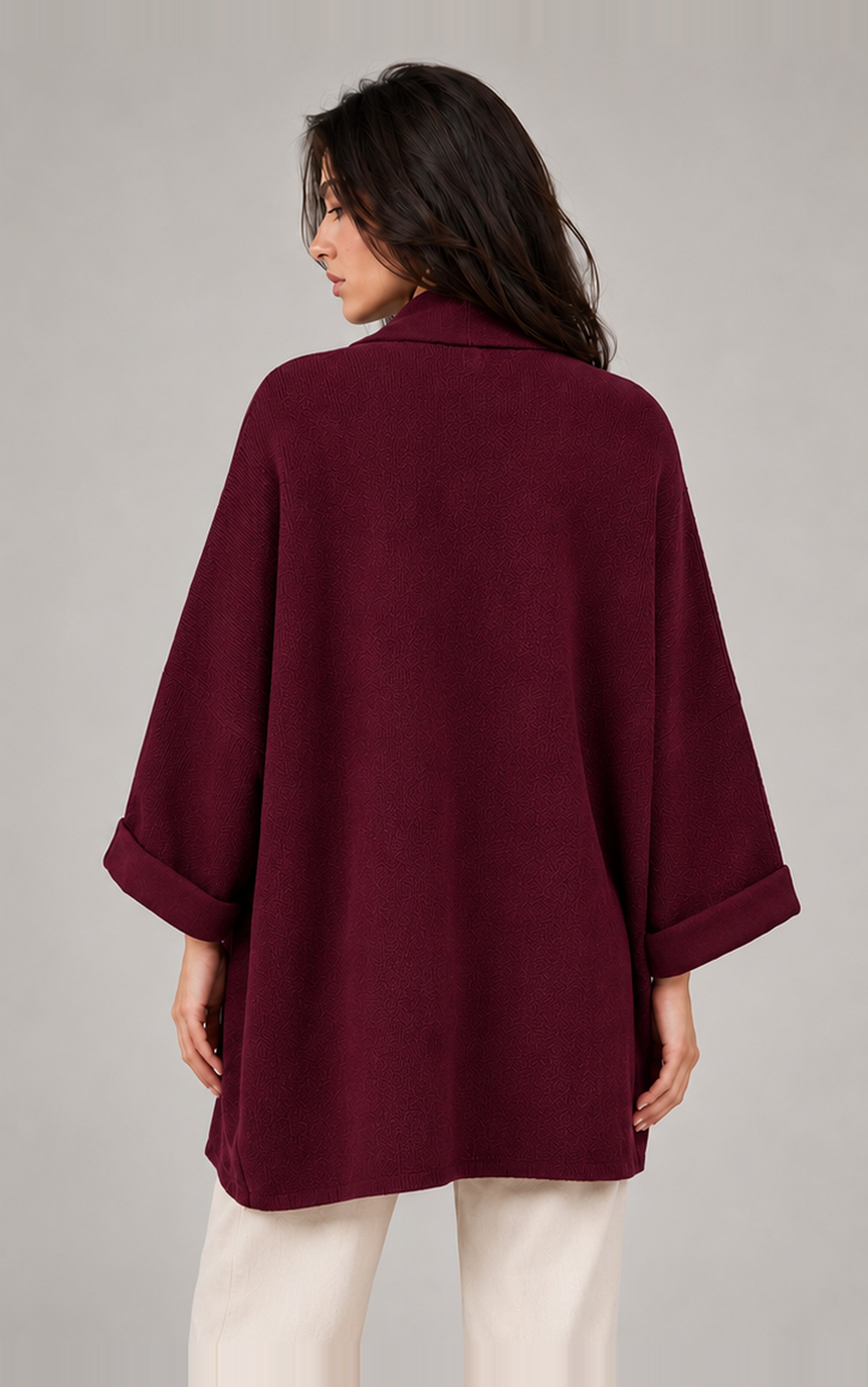 KNITTED OPEN SHRUG
