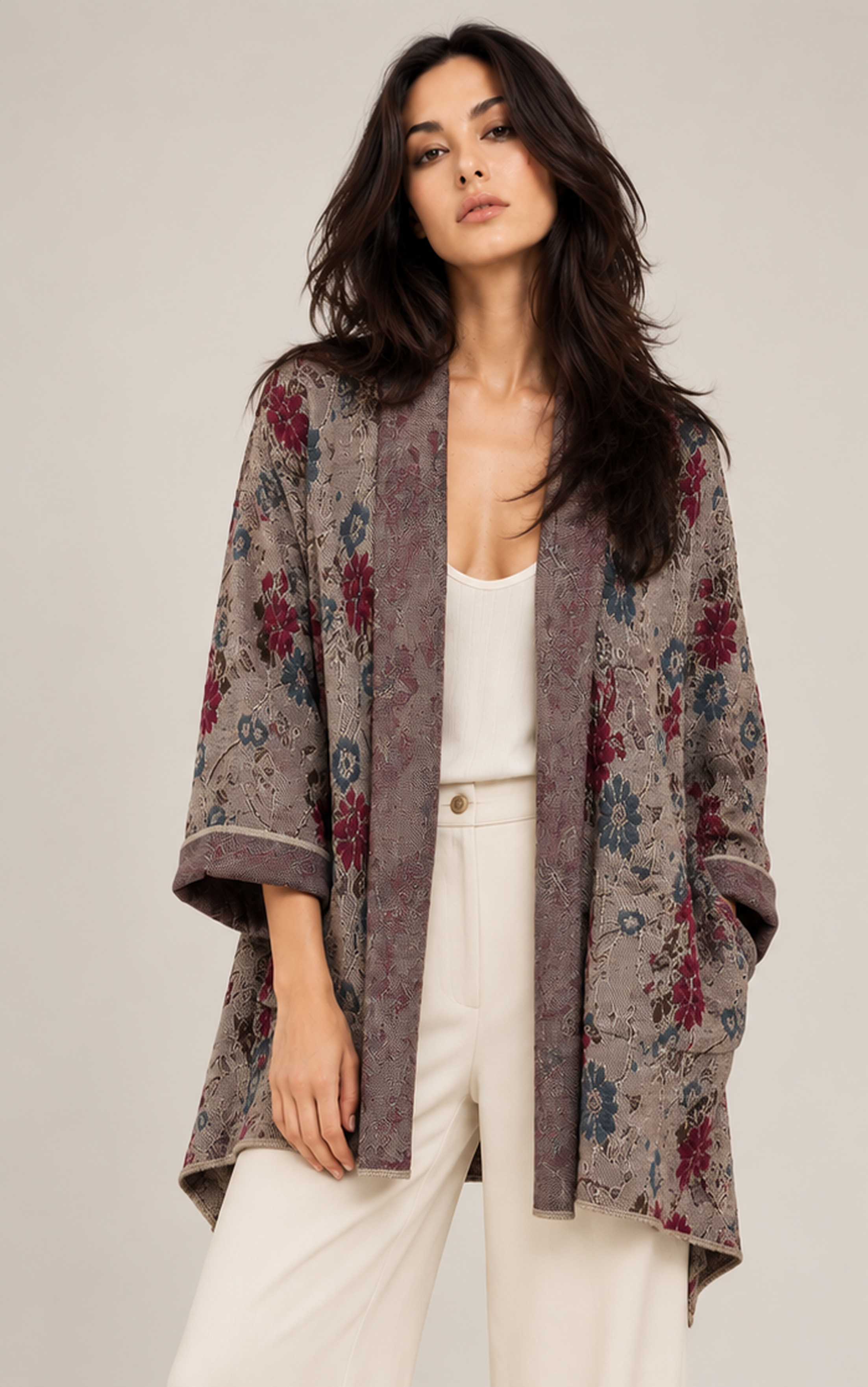 KNITTED OPEN SHRUG
