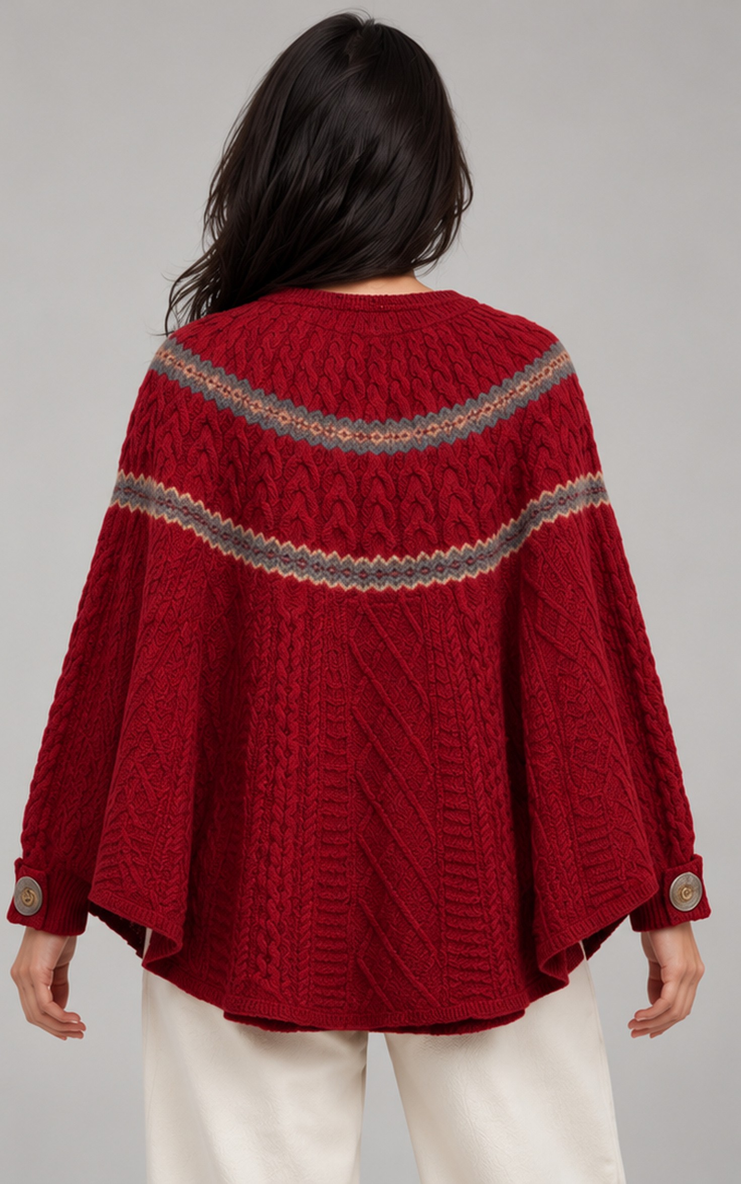 KNITTED PONCHO