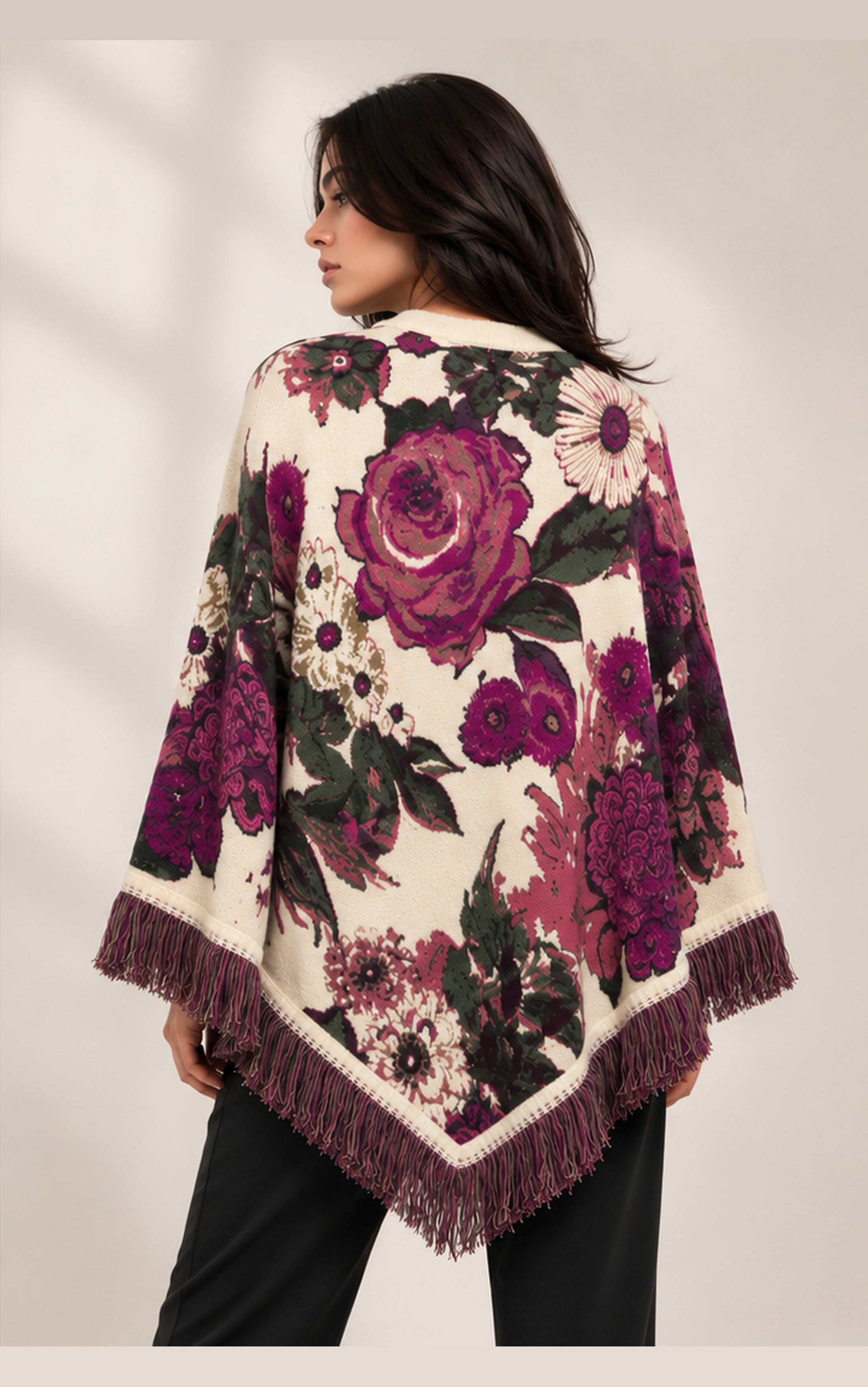 KNITTED PONCHO