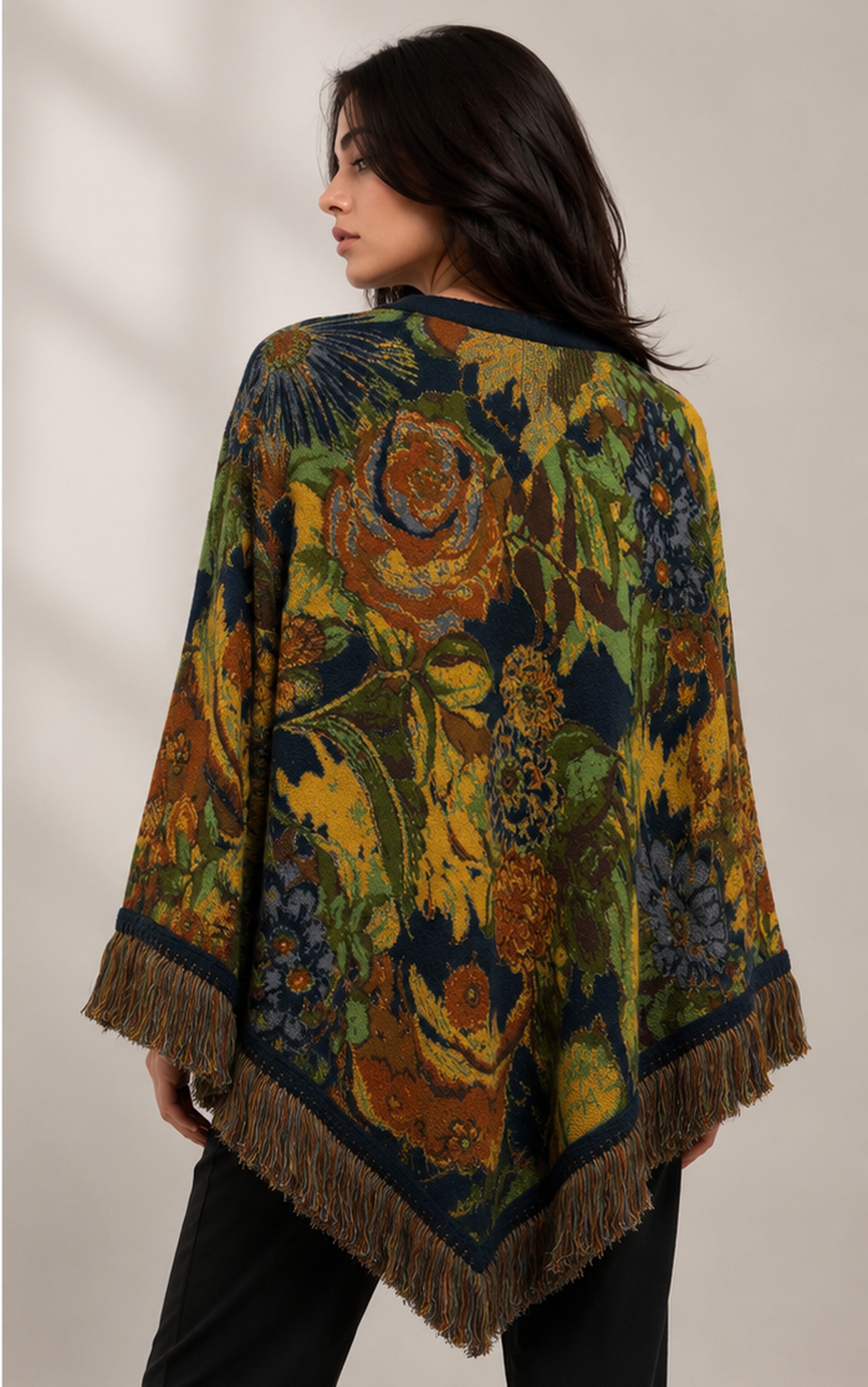 KNITTED PONCHO