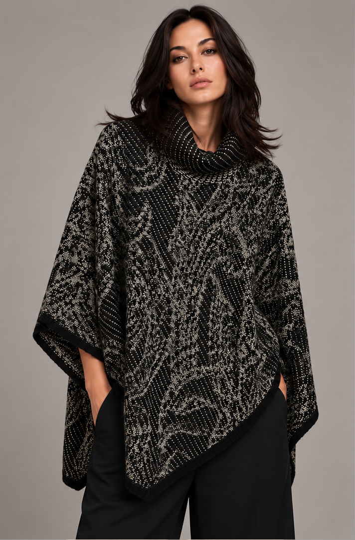 KNITTED PONCHO