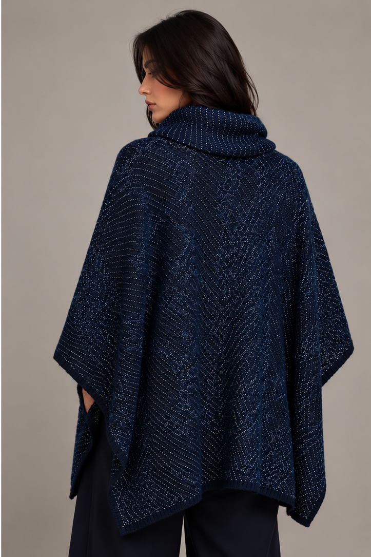 KNITTED PONCHO