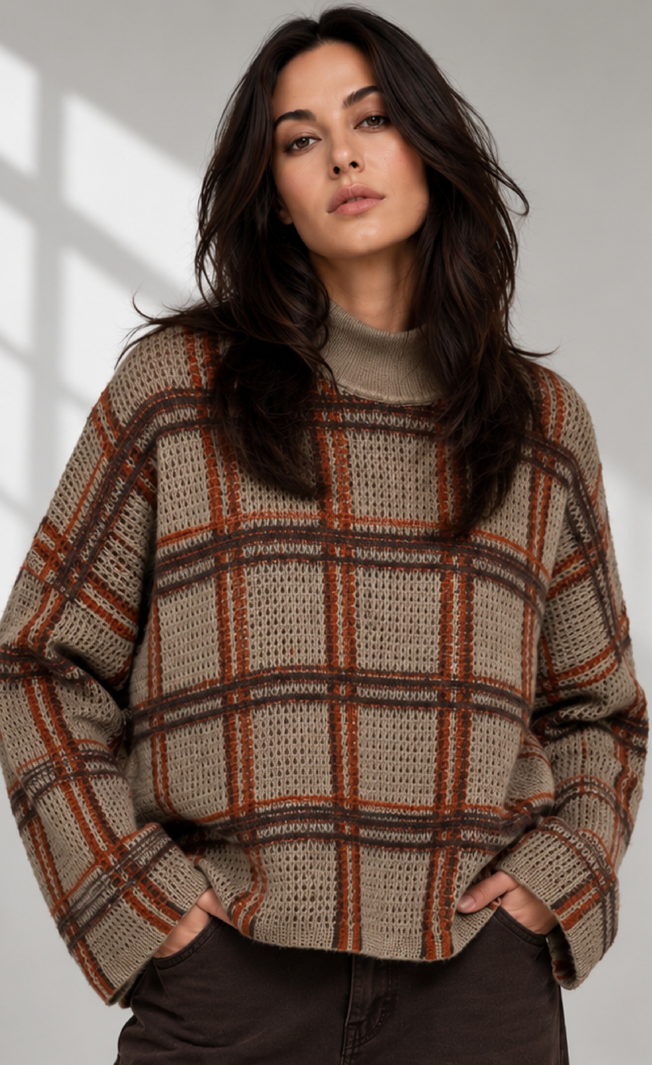 KNITTED PONCHO