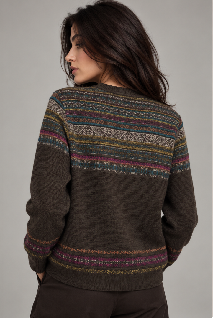 KNITTED ROUND NECK CARDIGAN
