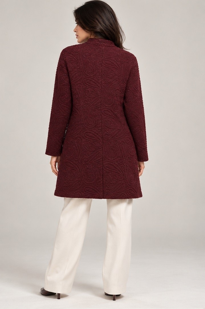 JACQUARD LONG COAT